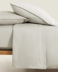 ZARA Home (140 Gsm) Washed Linen Duvet Cover