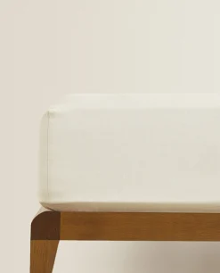 ZARA Home (140 Gsm) Washed Linen Fitted Sheet