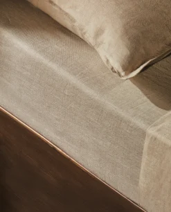 ZARA Home (160 Gsm) Washed Linen Fitted Sheet