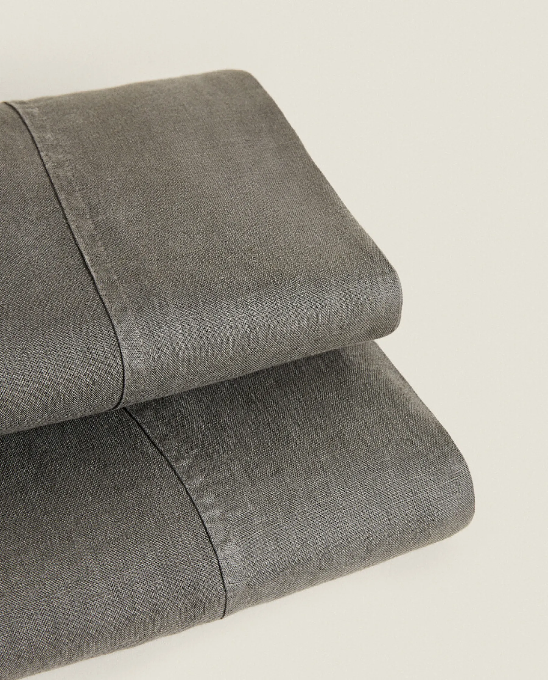 ZARA Home (140 Gsm) Washed Linen Flat Sheet