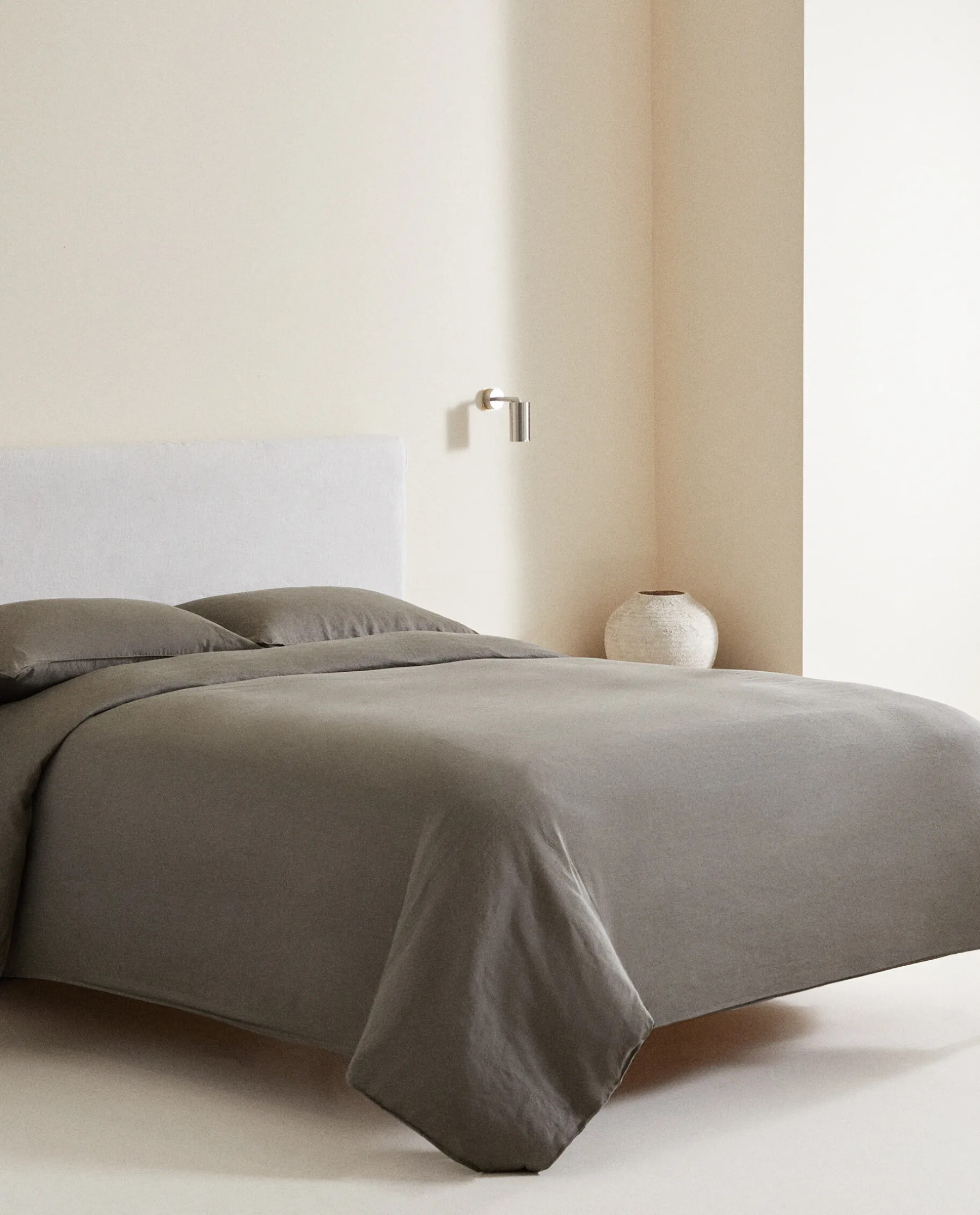 ZARA Home (140 Gsm) Washed Linen Flat Sheet