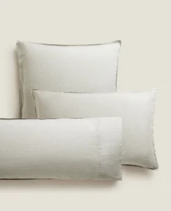 ZARA Home (140 Gsm) Washed Linen Pillowcase