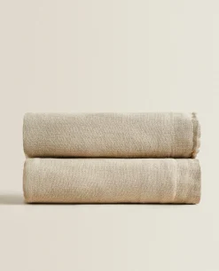 ZARA Home 100% Linen Bedspread (320 Gsm)