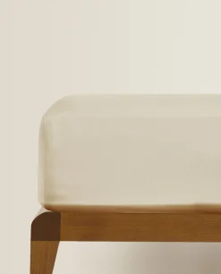 ZARA Home (300 Thread Count) Cotton Percale Fitted Sheet