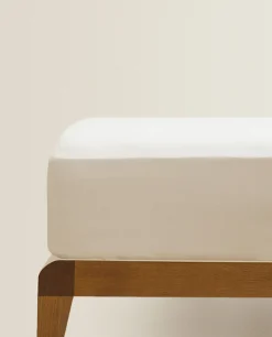 ZARA Home (300 Thread Count) Cotton Percale Fitted Sheet