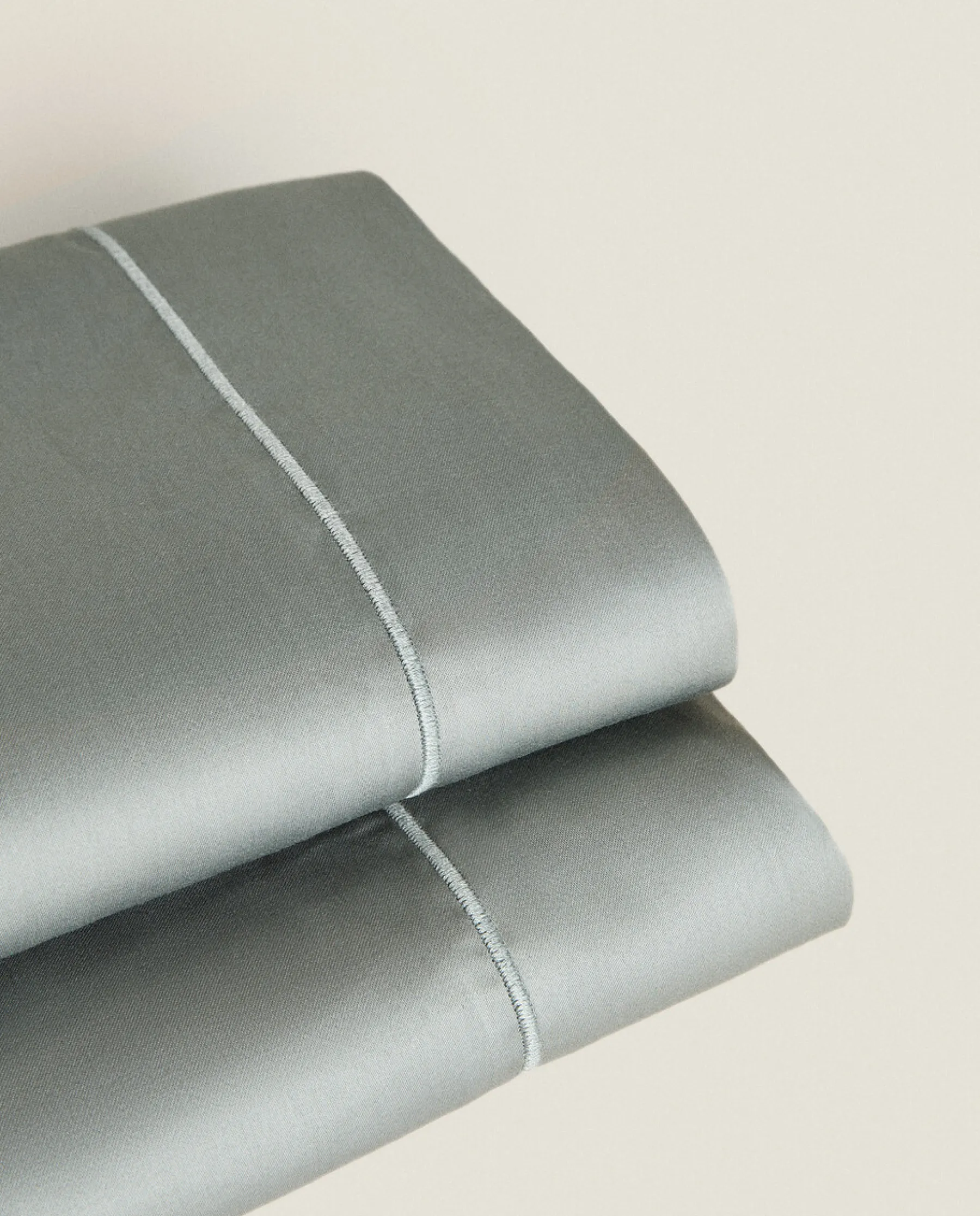 ZARA Home (300 Thread Count) Cotton Sateen Flat Sheet