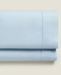 ZARA Home (300 Thread Count) Cotton Sateen Flat Sheet