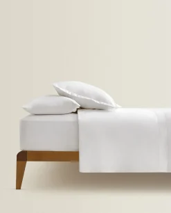 ZARA Home (300 Thread Count) Cotton Sateen Flat Sheet