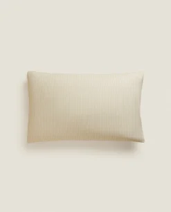 ZARA Home (300 Thread Count) Striped Washed Sateen Pillowcase