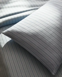 ZARA Home (300 Thread Count) Striped Washed Sateen Pillowcase