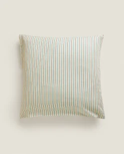 ZARA Home (300 Thread Count) Striped Washed Sateen Pillowcase