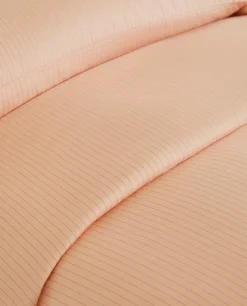 ZARA Home (300 Thread Count) Striped Washed Sateen Duvet Cover