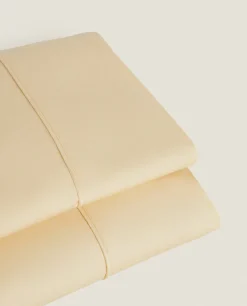 ZARA Home (300 Thread Count) Washed Sateen Flat Sheet