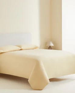 ZARA Home (300 Thread Count) Washed Sateen Flat Sheet