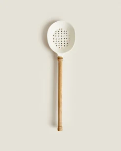 ZARA Home Acacia Slotted Spoon