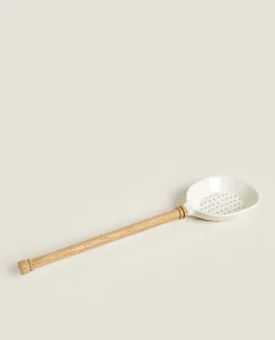 ZARA Home Acacia Slotted Spoon