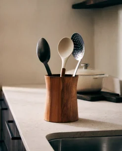 ZARA Home Acacia Utensil Holder