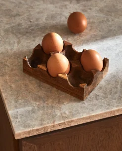 ZARA Home Acacia Wood Egg Carton