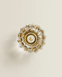 ZARA Home Acrylic Flower Door Knob (Pack Of 2)