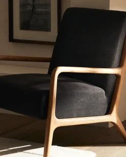 ZARA Home Ash Wood And Linen Armchair
