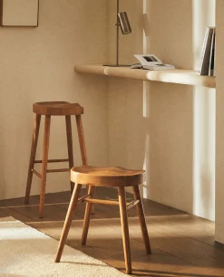 ZARA Home Ash Wood Stool