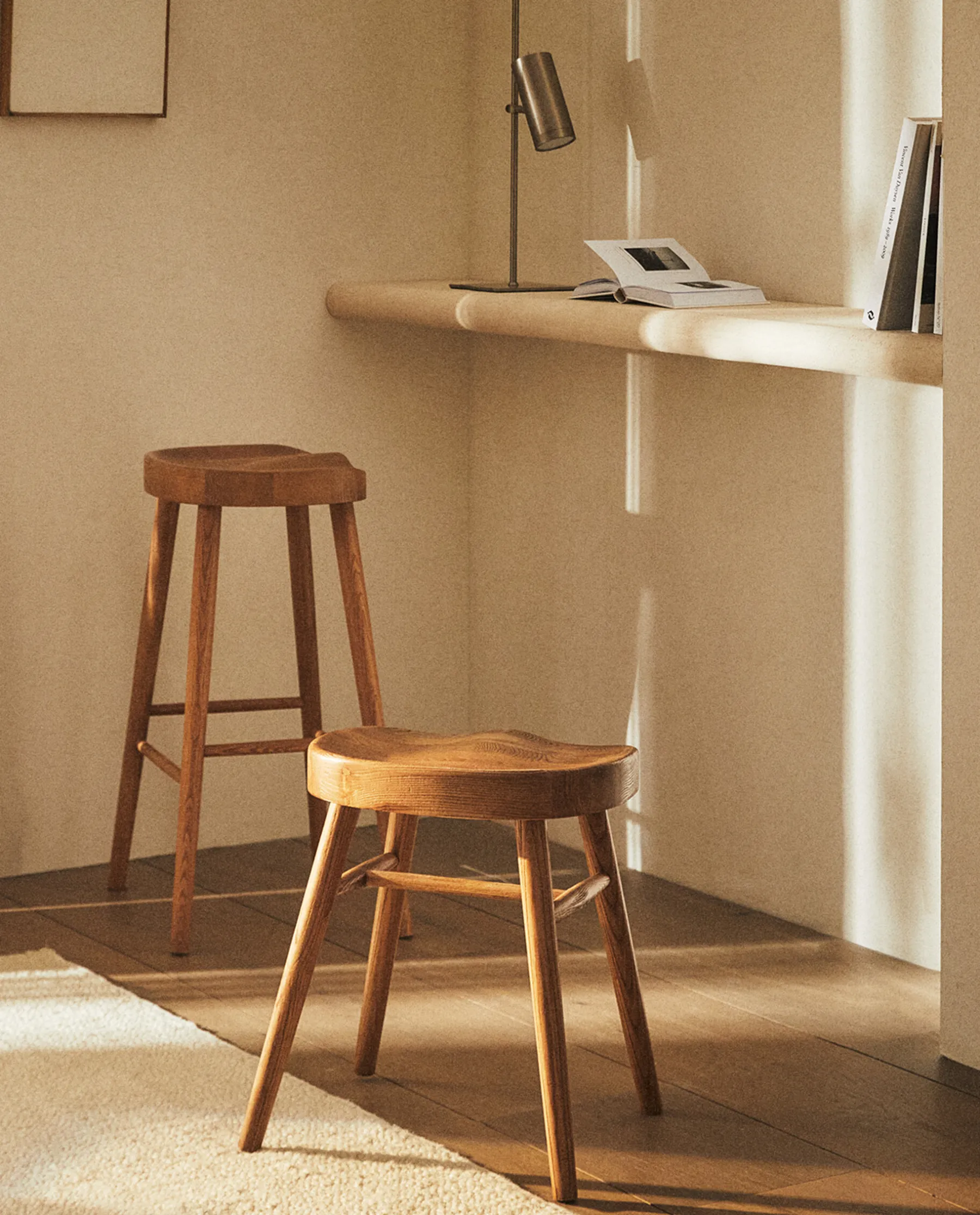 ZARA Home Ash Wood Stool