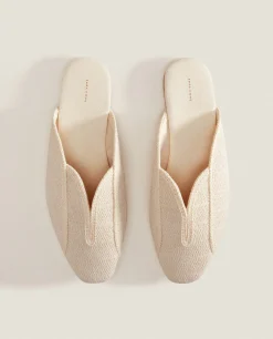 ZARA Home Babouche Slippers With Detailing