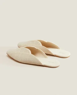 ZARA Home Babouche Slippers With Detailing