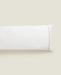 ZARA Home Backstitched Throw Pillow Cover