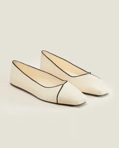 ZARA Home Ballet Flats With Contrasting Detail