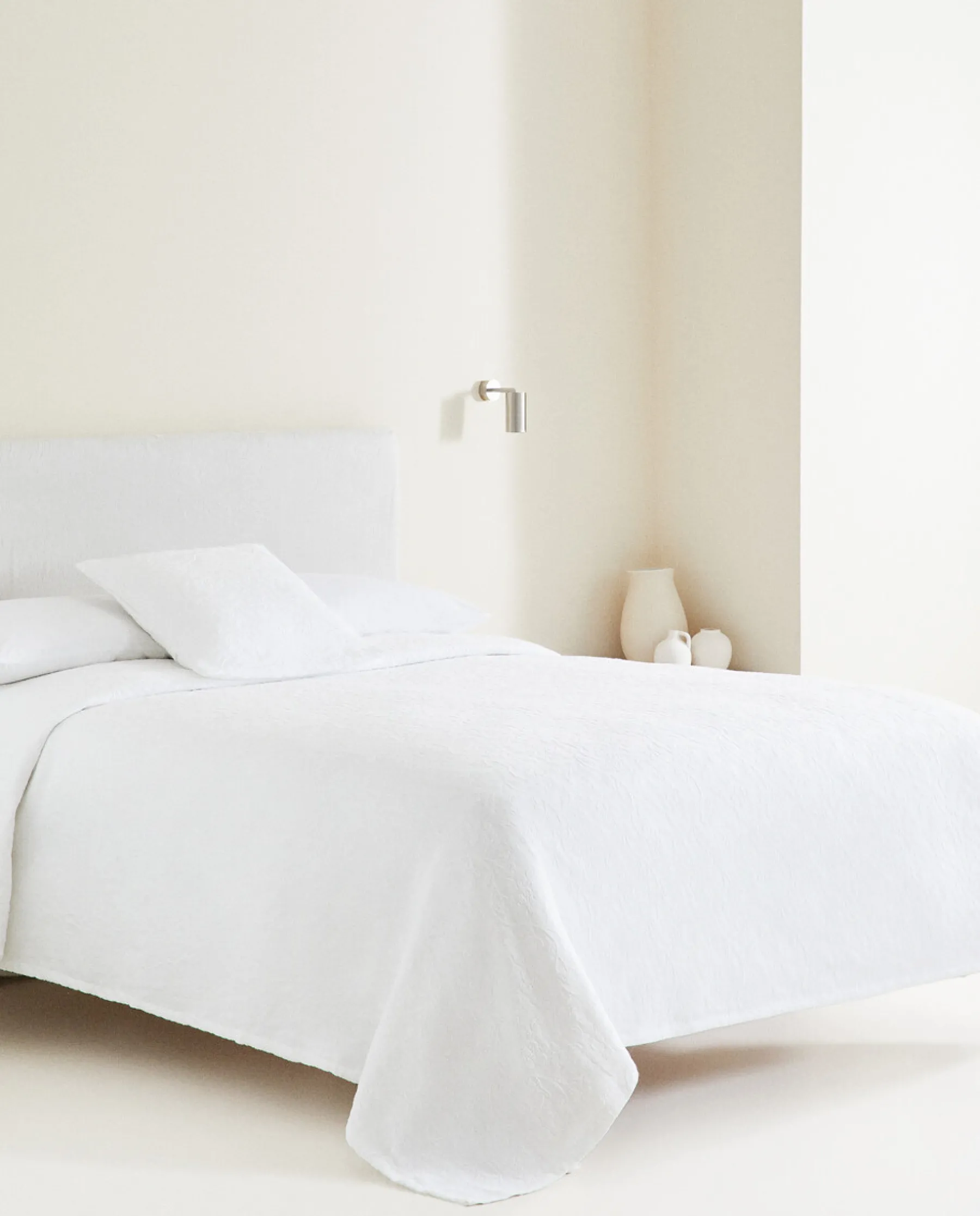 ZARA Home Bedspread With Floral Embroidery