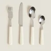 ZARA Home Beige Flatware Set (4 Pieces)