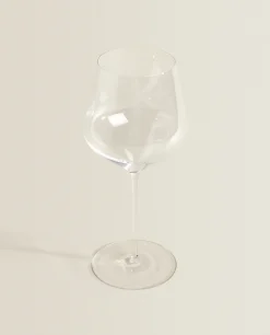 ZARA Home Blown Crystalline Wine Glass