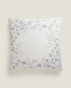 ZARA Home Blue Flowers Pillowcase