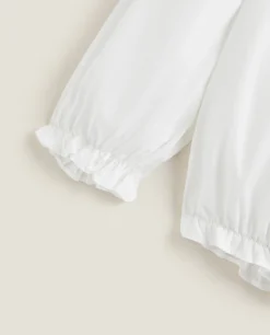 ZARA Home Bodysuit With Embroidered Collar