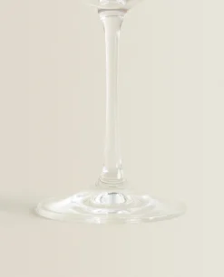 ZARA Home Bohemia Crystal Gold-Rimmed Wine Glass
