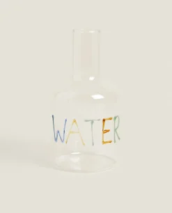 ZARA Home Borosilicate Glass Bottle With Letters