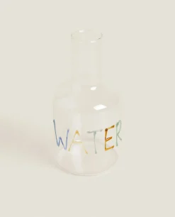 ZARA Home Borosilicate Glass Bottle With Letters