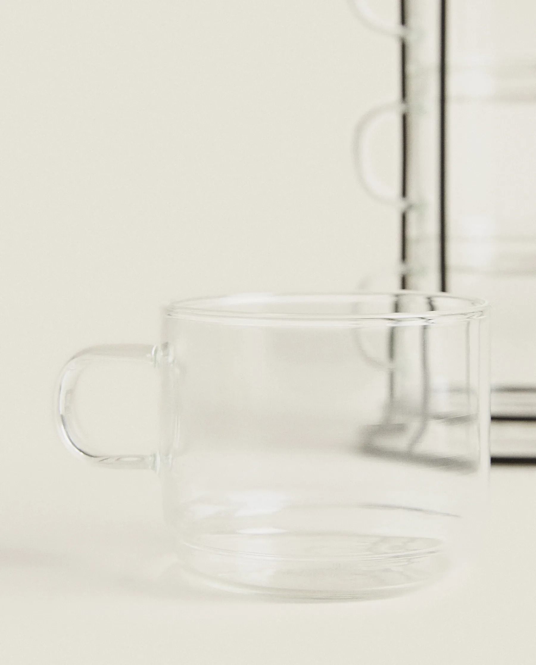 ZARA Home Borosilicate Glass Cup Tower (Set Of 4)
