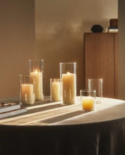 ZARA Home Borosilicate Glass Lantern Vase