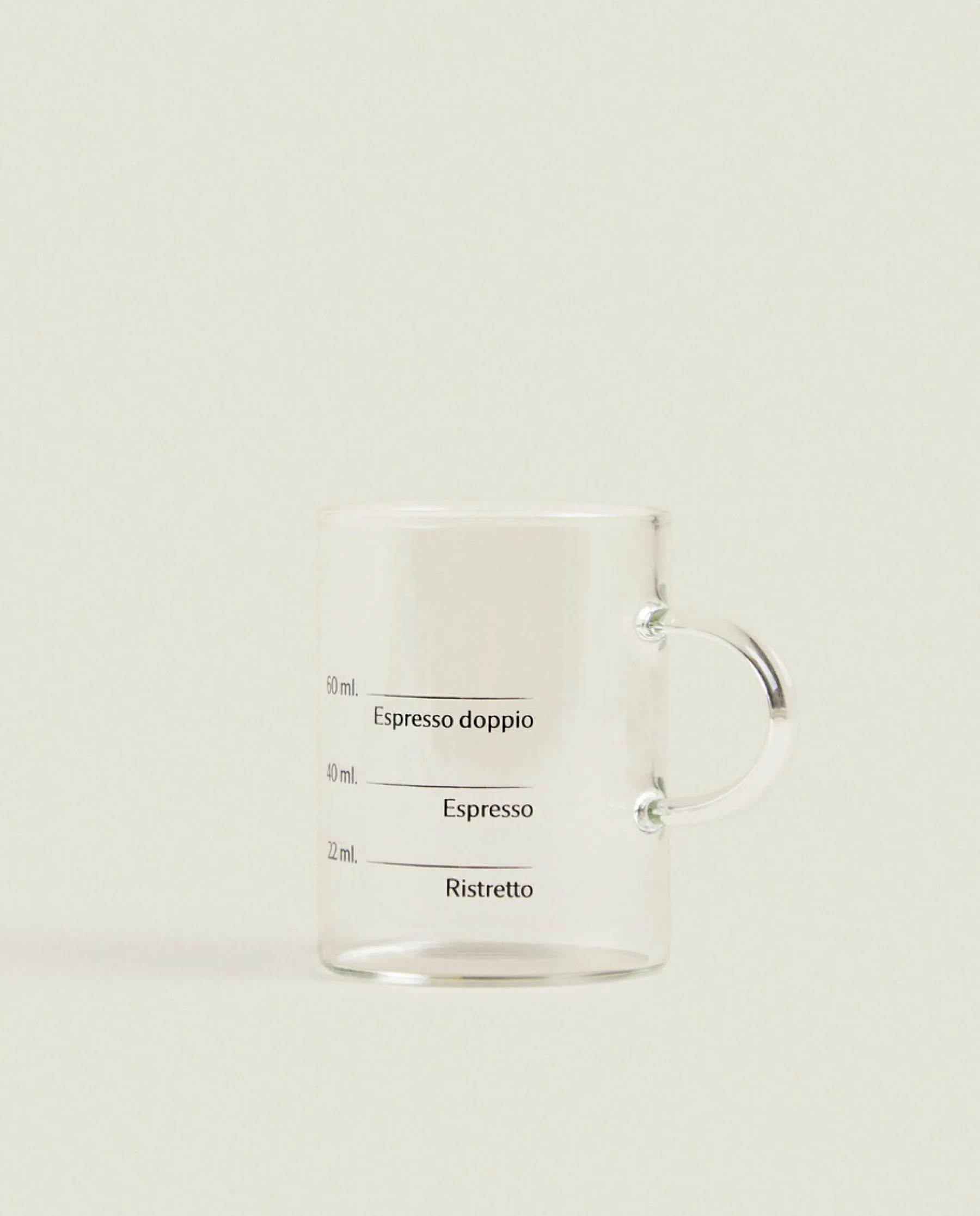 ZARA Home Borosilicate Glass Mug With Silk Screen