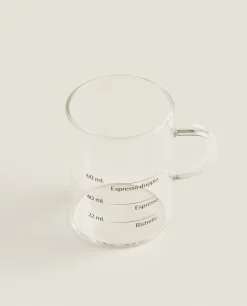 ZARA Home Borosilicate Glass Mug With Silk Screen