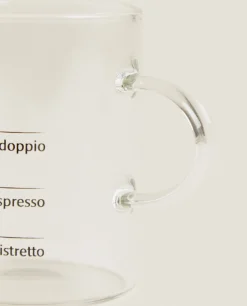 ZARA Home Borosilicate Glass Mug With Silk Screen