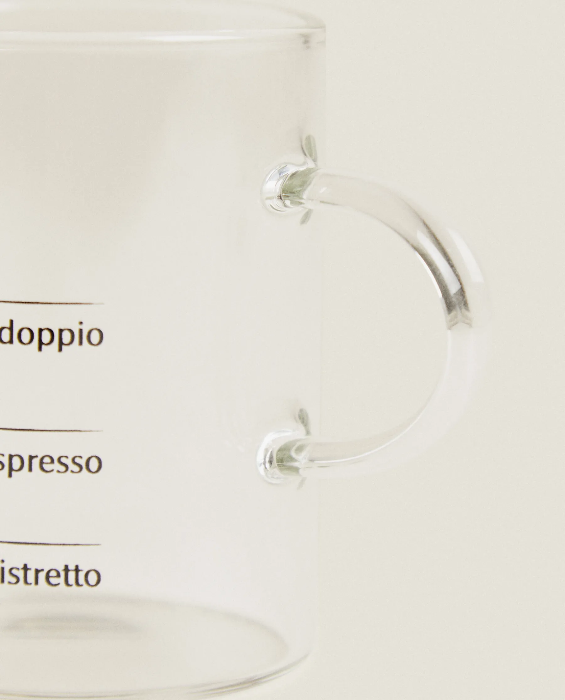 ZARA Home Borosilicate Glass Mug With Silk Screen