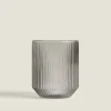ZARA Home Borosilicate Glass Tumbler With Raised Lines