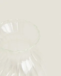 ZARA Home Borosilicate Glass Vase With Lines