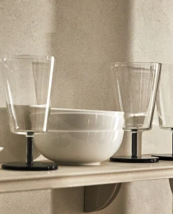 ZARA Home Borosilicate Wine Glass With Colored Stem