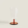 ZARA Home Borosilicate Wine Glass With Colored Stem