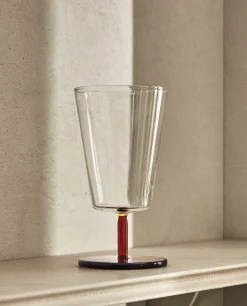 ZARA Home Borosilicate Wine Glass With Colored Stem
