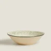 ZARA Home Bowl With Raised Floral Design For Christmas